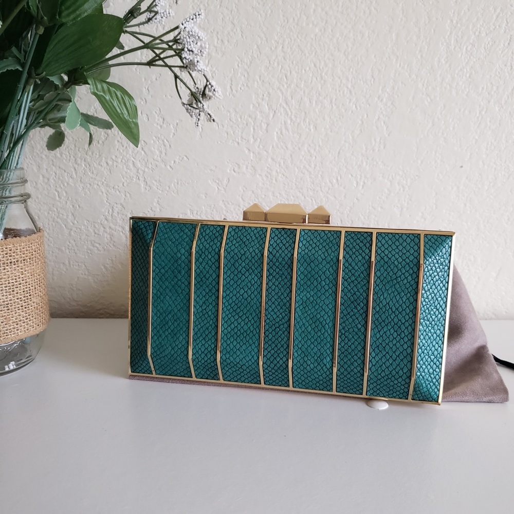 BCBG Emerald Clutch